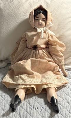 Vintage Handmade Porcelain Doll 24 Inch