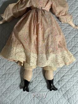 Vintage Handmade Porcelain Doll 24 Inch
