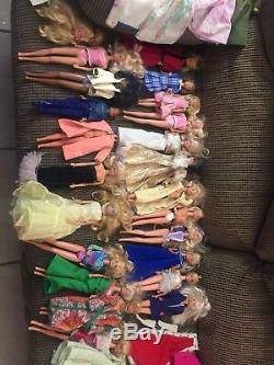 Vintage Huge Lot Of 1960s Barbie Dolls Clothes Ken Skipper Midge