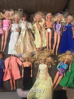 Vintage Huge Lot Of 1960s Barbie Dolls Clothes Ken Skipper Midge