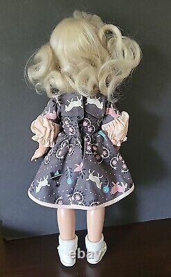 Vintage Ideal Doll P90 Platinum Blonde Stitched Hair Toni 1950s +++ L@@K