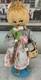 Vintage Italian Anthropomorphic Onion Head Fabric Girl Doll 10