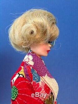 Vintage Japanese Two-Tone Blonde Side Part American Girl. Pink Skin