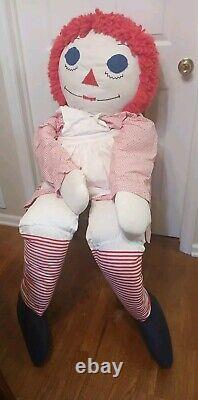 Vintage Life Size Raggedy Ann Doll 5 Feet 4 Inches Tall