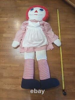 Vintage Life Size Raggedy Ann Doll 5 Feet 4 Inches Tall