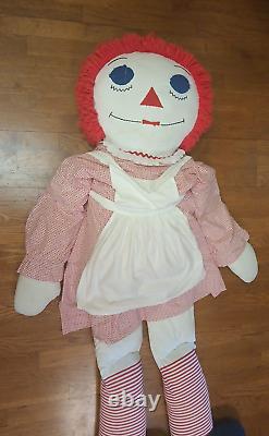 Vintage Life Size Raggedy Ann Doll 5 Feet 4 Inches Tall