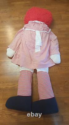 Vintage Life Size Raggedy Ann Doll 5 Feet 4 Inches Tall