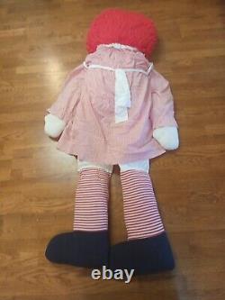 Vintage Life Size Raggedy Ann Doll 5 Feet 4 Inches Tall