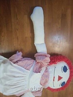 Vintage Life Size Raggedy Ann Doll 5 Feet 4 Inches Tall