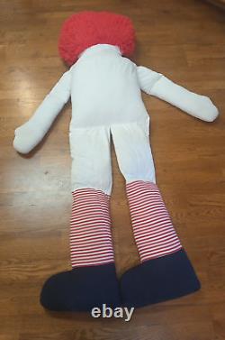 Vintage Life Size Raggedy Ann Doll 5 Feet 4 Inches Tall