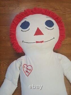 Vintage Life Size Raggedy Ann Doll 5 Feet 4 Inches Tall