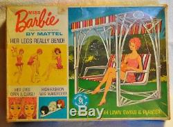 Vintage MISS BARBIE Doll BOXED Set Box, Doll, Wigs & Stand, SS, Hat, Plant