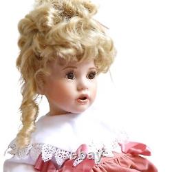 Vintage'Maralyn 1994' large porcelain doll stunning features sitting doll