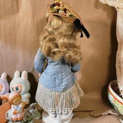 Vintage Marianne De Nunez Artist Bru Doll 16 Bru Doll Bisque Head Leather Body