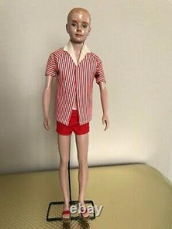 Vintage Mattel 1959 Barbie #3 with Ken, Midge, Allan, Skipper and Wardrobes