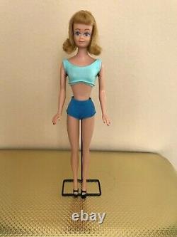 Vintage Mattel 1959 Barbie #3 with Ken, Midge, Allan, Skipper and Wardrobes