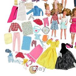 Vintage Mattel 1966, 1974-78, 1982-87 Barbie Doll Lot of 16 WithOutfits