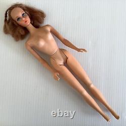 Vintage Mattel 1966 Barbie Twist and Turn Knees Bend Damaged Foot Made in Japan