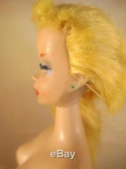 Vintage Mattel #3 Ponytail Blonde BARBIE & Titan Red MIDGE Dolls Swimsuits
