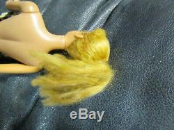 Vintage Mattel Barbie 1960 1961 Blonde PONYTAIL #5 Blue Eyeliner Nude Doll