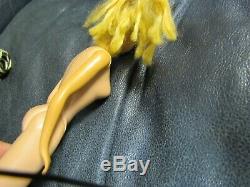 Vintage Mattel Barbie 1960 1961 Blonde PONYTAIL #5 Blue Eyeliner Nude Doll