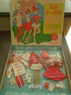 Vintage Mattel Barbie, Ken, Midge Pep Rally Gift Set in Box