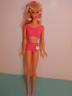 Vintage Mattel Doll 1190 Rare 1960s Blonde New Standard Barbie Pink Swimsuit