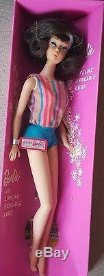 Vintage Mattel Side Part American Girl Barbie All Original Hair String/box/tag