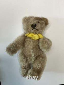 Vintage Miniature 6 Steiff Mohair Original Teddy Bear with yellow ribbon