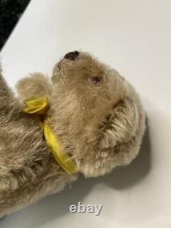 Vintage Miniature 6 Steiff Mohair Original Teddy Bear with yellow ribbon