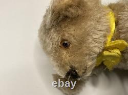 Vintage Miniature 6 Steiff Mohair Original Teddy Bear with yellow ribbon