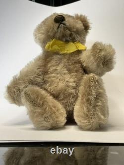 Vintage Miniature 6 Steiff Mohair Original Teddy Bear with yellow ribbon