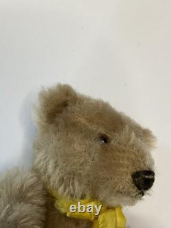 Vintage Miniature 6 Steiff Mohair Original Teddy Bear with yellow ribbon