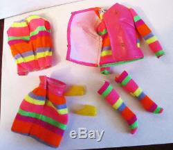 Vintage Mod Barbie Stacey Doll Htf Sears Exclusive Stripes Are Happenin' #1545