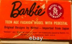 Vintage NIB 1964 Redhead Swirl Ponytail Barbie Doll Mattel Stock no. 850 Japan