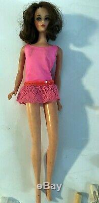 Vintage Nice Lot Skipper Barbie Vinyl Case Dolls Clothes Accessories 1963 Mattel