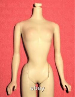 Vintage No Head Straight Leg Pale White 3 Three Ponytail Tm Barbie Body Rare