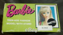 Vintage Nos 1967 Standard Barbie # 1190 Blond Hair W. Box Nrfb