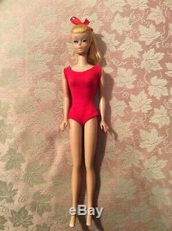 Vintage Original 1964 Blonde Swirl Ponytail Barbie Doll