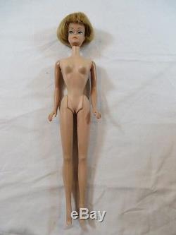 Vintage Original Barbie #1070 Ash Blonde American Girl Bendable Legs Indented