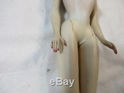 Vintage Original Barbie Brunette Ponytail #3 Straight Leg Doll