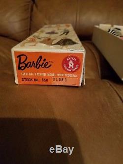 Vintage Original Barbie Doll with Stand 1959