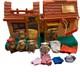 Vintage Panosh Place Furskins Moody Hollow General Store With Bears Accessories