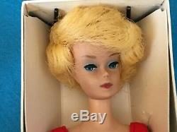 Vintage Platinum Blonde Bubble Cut Barbie in Original box, Excellent