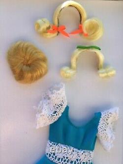 Vintage Platinum Blonde HAIR HAPPENIN'S Francie Doll Complete 2pc Swimsuit n Box