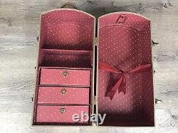 Vintage Pleasant Company Samantha Steamer Trunk/Wardrobe Case Heirloom