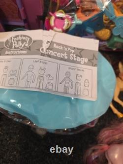 Vintage Polly Pocket Huge Lot Of Dolls Playsets Clothes Mismatched