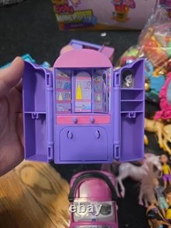 Vintage Polly Pocket Huge Lot Of Dolls Playsets Clothes Mismatched