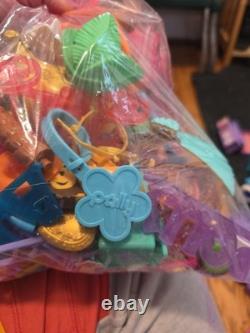 Vintage Polly Pocket Huge Lot Of Dolls Playsets Clothes Mismatched