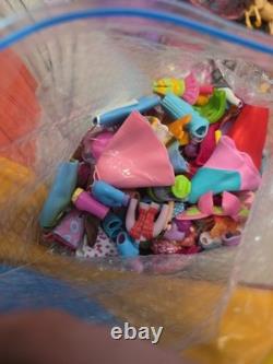 Vintage Polly Pocket Huge Lot Of Dolls Playsets Clothes Mismatched